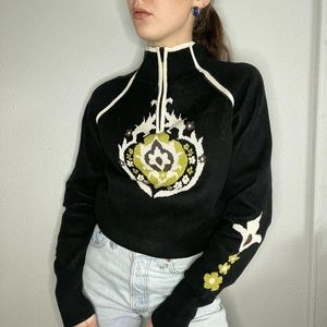 Athleta Knit Ski Quarter Zip